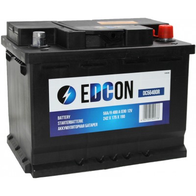 Аккумулятор для автомобиля EDCON DC56480R 56Ah 480A