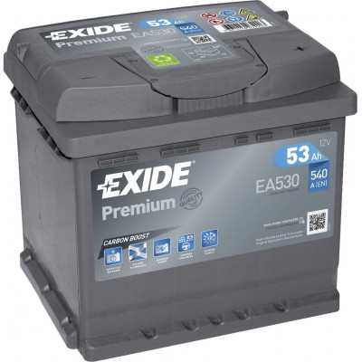 Аккумулятор для автомобиля EXIDE Premium EA530 12V 53Ah 540A R+