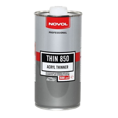 Разбавитель для акриловых изделий медленный Novol Thin 850 500мл