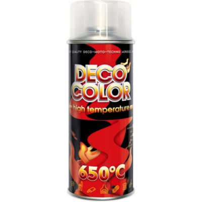 Термостойкая краска Deco Color HIGH TEMPERATURE (прозрачная) 400мл
