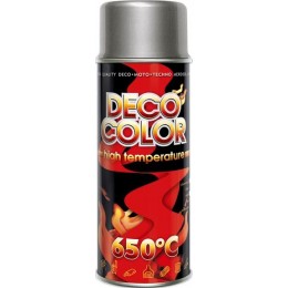 Термостойкая краска Deco Color HIGH TEMPERATURE (алюминий) 400мл