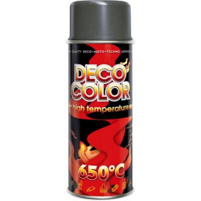 Термостойкая краска Deco Color HIGH TEMPERATURE (антрацит) 400мл
