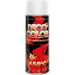 Термостойкая краска Deco Color HIGH TEMPERATURE (белая) 400мл
