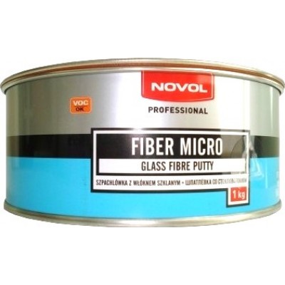 Шпатлевка NOVOL FIBER MICRO со стеклянным волокном 1кг