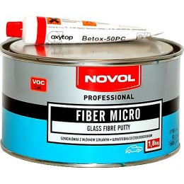 Шпатлевка NOVOL FIBER MICRO со стеклянным волокном 1,8кг
