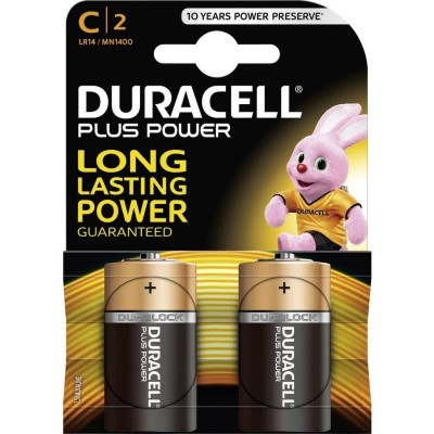 Алкалиновые батарейки Duracell С 1.5v LR14 2шт