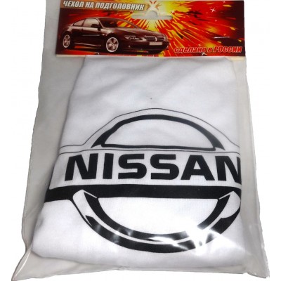 Чехлы на подголовники с логотипом Nissan 2шт