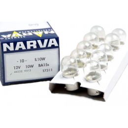 Комплект автоламп NARVA 17311 R10W 12V-10W (BA15s) 10шт.
