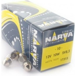 Комплект автоламп NARVA 17315 12V-10W (SV8,5-28mm) 10шт.