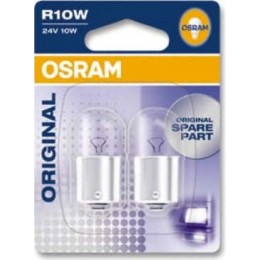 Комплект автомобильных ламп Osram 5637-02B 10W 24V BA15s 2шт.