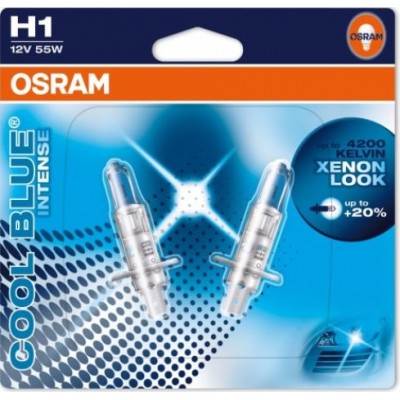 Osram 64150CBI-02B комплект автоламп галогенных H1 Cool Blue Intense 4200K 2шт