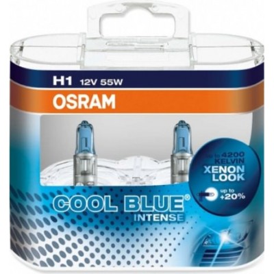 Osram 64150CBI-Box комплект автоламп галогенных H1 Cool Blue Intense 4200K 2шт