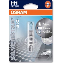 Osram 64150SV2-01B лампа галогенная H1 SILVERSTAR 2.0 +60%