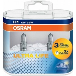 Osram 64150ULT-Box комплект ламп галогенных H1 ULTRA LIFE 2шт.