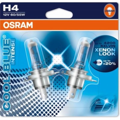 Комплект галогенных ламп OSRAM 64193CBI-02B H4 12V COOL BLUE INTENSE 2шт