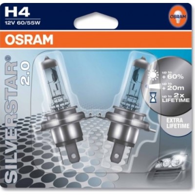 Osram 64193SV2-02B комплект галогенных ламп H4 12V SILVERSTAR 2.0 2шт