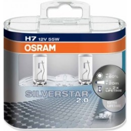 Osram 64210SV2-Box комплект автоламп галогенных H7 12V SILVERSTAR 2.0 +60% 2шт