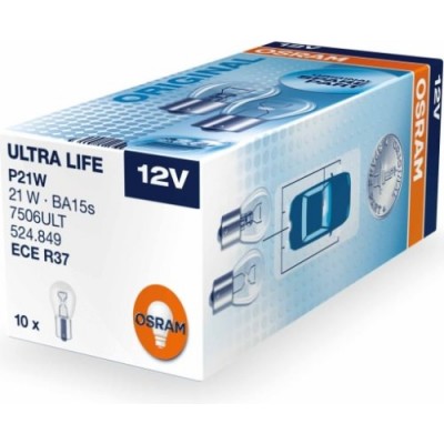 Osram 7506ULT-10 P21W ULTRA LIFE комплект автоламп 12V 10шт