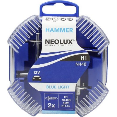 Neolux N448B-DUOBOX Blue Light комлект ламп галогенных H1 2шт.