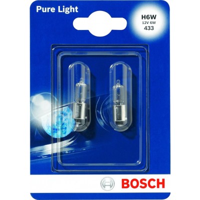 Комплект автоламп Bosch 1987301035 H6W Pure Light 2шт