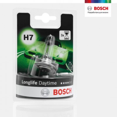 Лампа галагеновая Bosch 1987301057 Longlife Daytime H7