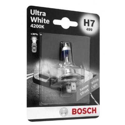 Лампа галогеновая Bosch 1987301090 Ultra White 4200K H7