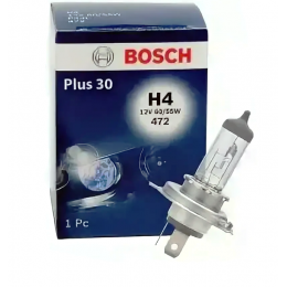 Лампа галогеновая Bosch 1987302042 Plus 30 H4