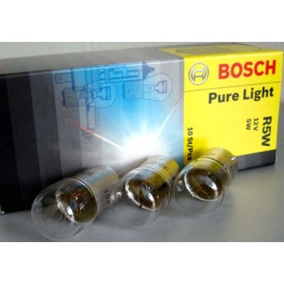 Комплект автоламп Bosch 1987302204 R5W Pure Light 10шт
