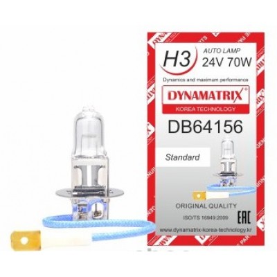 Галогенная лампа DYNAMATRIX-KOREA DB64156 H3 24V 70W Standard