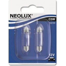 Neolux N239-02B C5W комплект автоламп 12V 2шт.