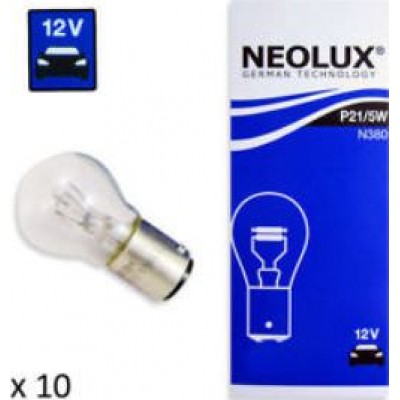 Neolux N380 P21/5W комплект автоламп 12V 10шт.