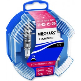 Комлект ламп галогенных Neolux N448EL-DUOBOX Extra Light  H1 +50% 2шт