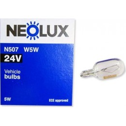 Neolux N507 W5W комплект автоламп 24V 10шт.