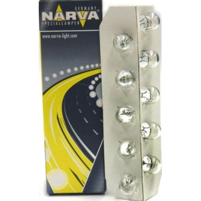 Комплект автоламп NARVA 17097-CP W3W 12V-3W 10шт