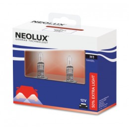 Комлект ламп галогенных Neolux N448EL-SCB Extra Light H1 +50% 2шт