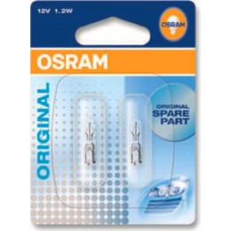 Комплект автомобильных ламп Osram 2721-02B W2x4.6d 2шт.