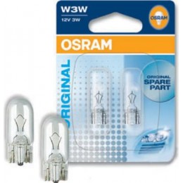 Комплект автомобильных ламп Osram 2821-02B W2.1x9.5d 2шт.