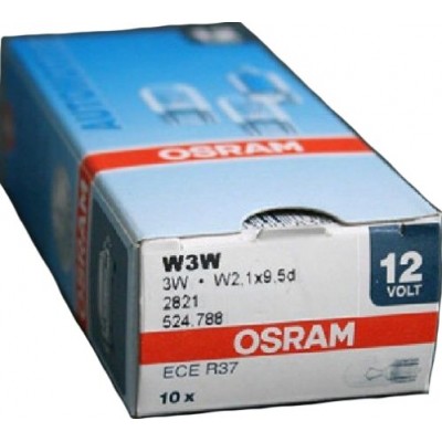 Комплект автомобильных ламп Osram 2821 W2.1x9.5d 10шт