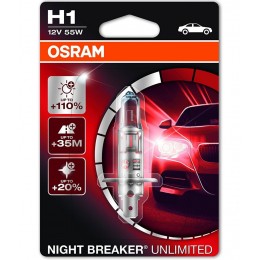 Osram 64150NBU-01B лампа галогенная H1 NIGHT BREAKER UNLIMITED +110%