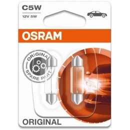 Комплект софитных автоламп Osram 6418-02B C5W