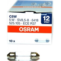 Комплект софитных автоламп Osram 6418 C5W SV8.5 10шт.