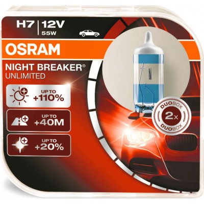 Osram 64210NBU-Box комплект автоламп галогенных H7 12V NIGHT BREAKER UNLIMITED 2шт