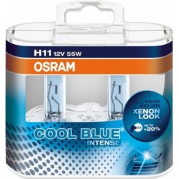 Комплект ламп галогенных Osram 64211CBI-Box H11 55W 12V COOL BLUE INTENSE 4200K 2шт.