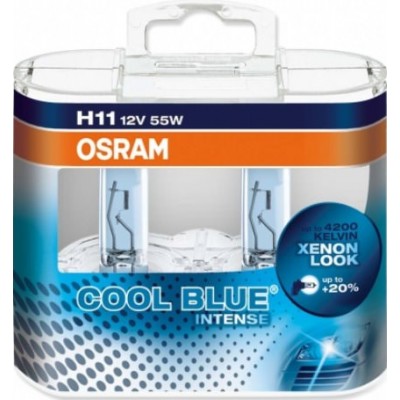 Комплект ламп галогенных Osram 64211CBI-Box H11 55W 12V COOL BLUE INTENSE 4200K 2шт