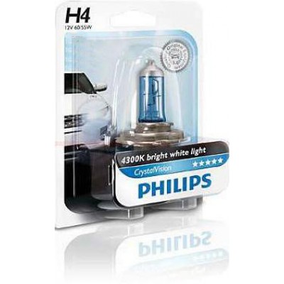 Автолампа Philips 12342CVB1 H4 12V 60/55W Cristal VISION 4300K