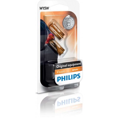 Комплект автоламп Philips 12396NAB2 WY5W 12V 2шт
