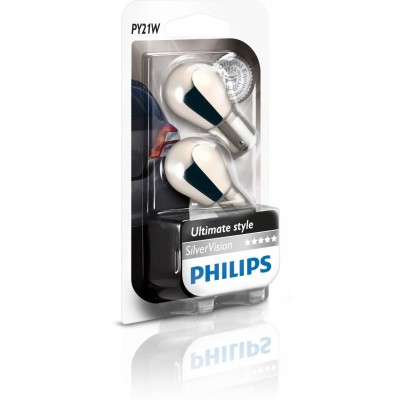 Комплект автоламп PHILIPS 12496SVS2 12V-21W (BAU15s) 2шт