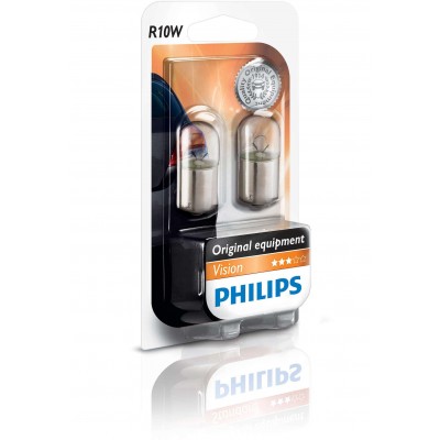Комплект автоламп Philips 12814B2 R10W Vision 2шт