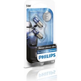Комплект ламп T4W 12V Blue Vision ultra Philips 12929BVB2 2шт.