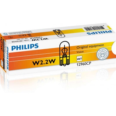 Комплект автоламп Philips 12960CP 2.2W 12V 10шт